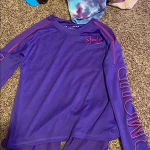 Purple under armor shirt M IN KIDS